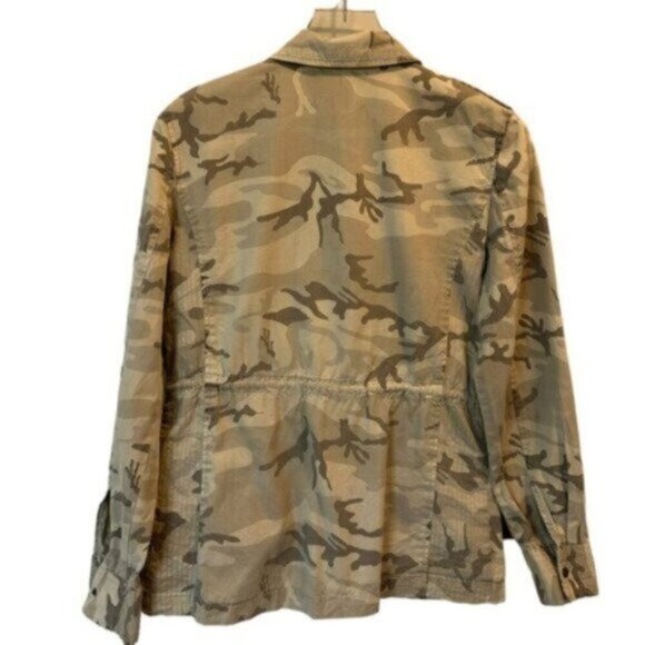 Lily Aldridge by Velvet | Women's Camouflage Full Zip Snap Jacket Size Small - Picture 7 of 12